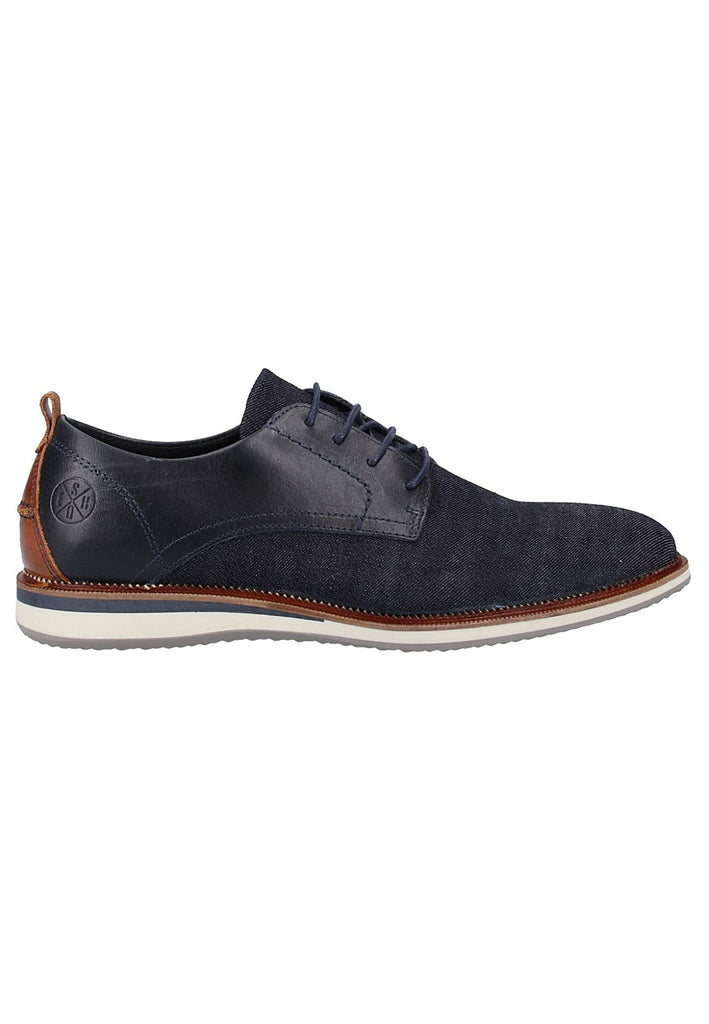 Bullboxer Halbschuhe Leder/Textil Blau - surf4shoes