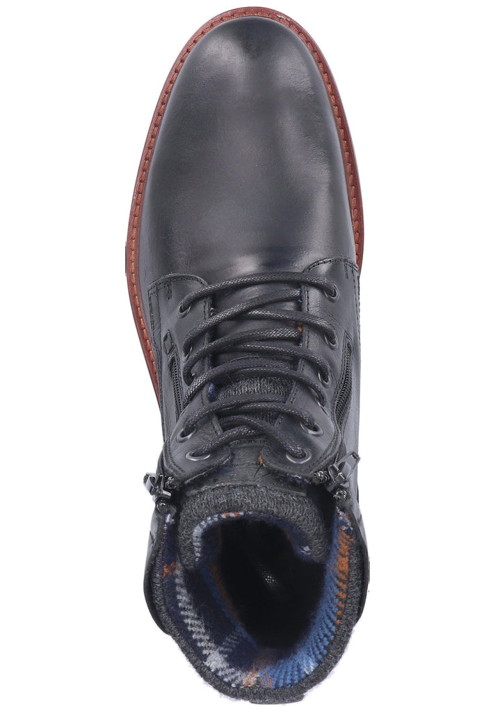 Bullboxer Stiefelette Leder/Textil Schwarz - surf4shoes