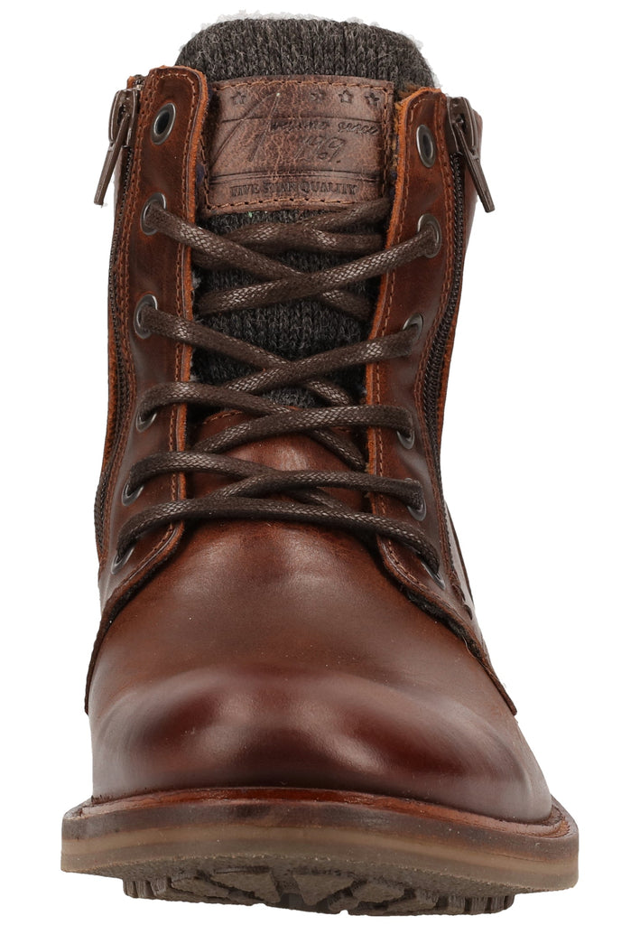 Bullboxer Stiefelette Leder/Textil Dunkelbraun - surf4shoes