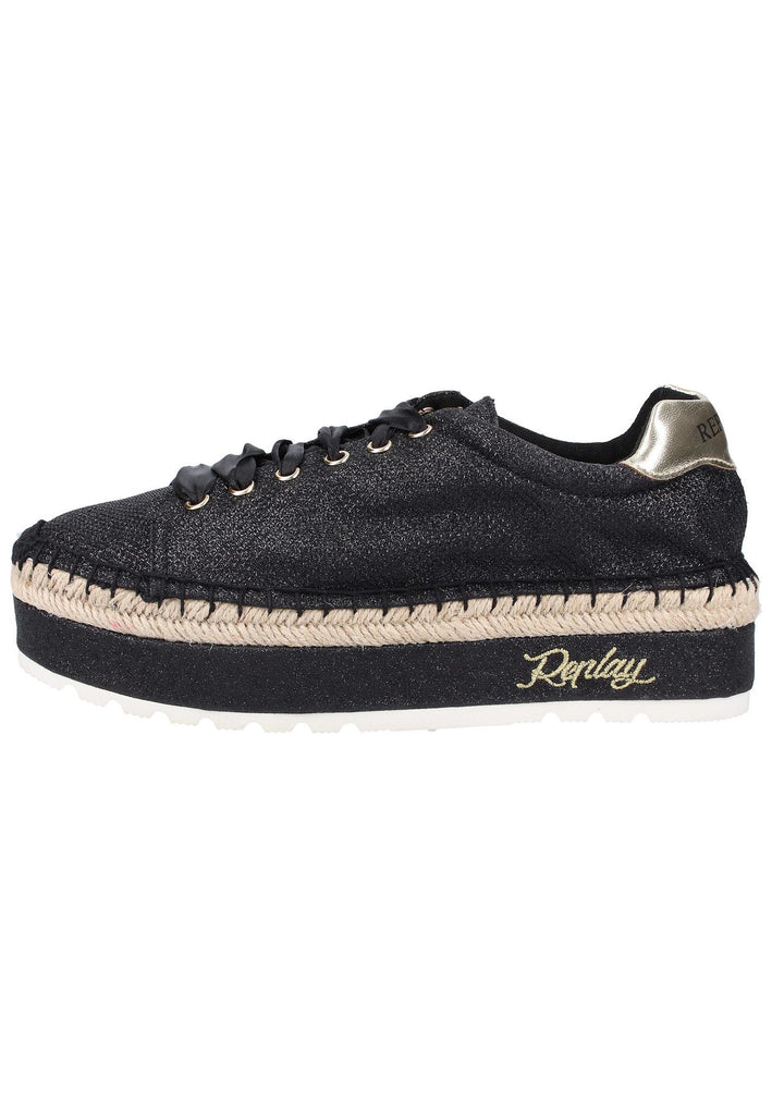 Replay Halbschuhe Textil Schwarz - surf4shoes