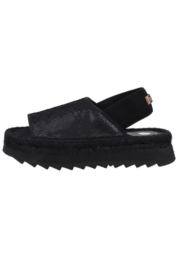 Replay Sandalen Lederimitat Schwarz - surf4shoes