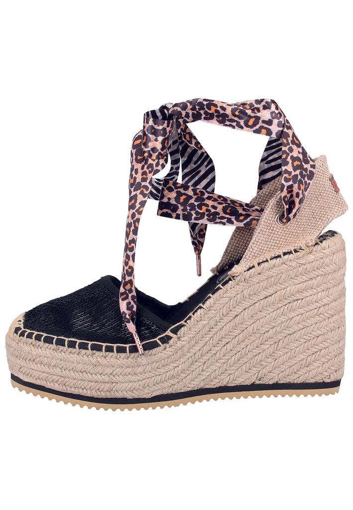 Replay Sandalen Lederimitat Schwarz - surf4shoes
