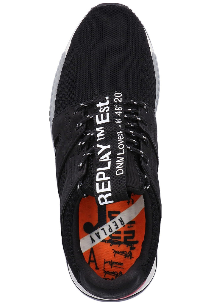 Replay Sneaker Leder/Textil Schwarz - surf4shoes