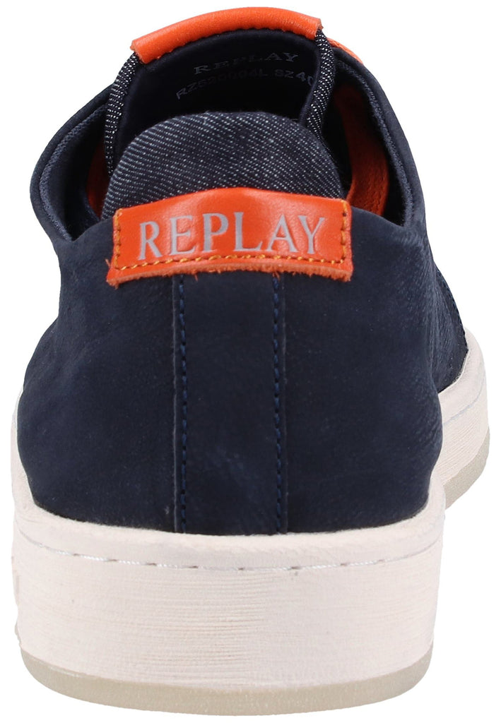 Replay Sneaker Leder Navy - surf4shoes