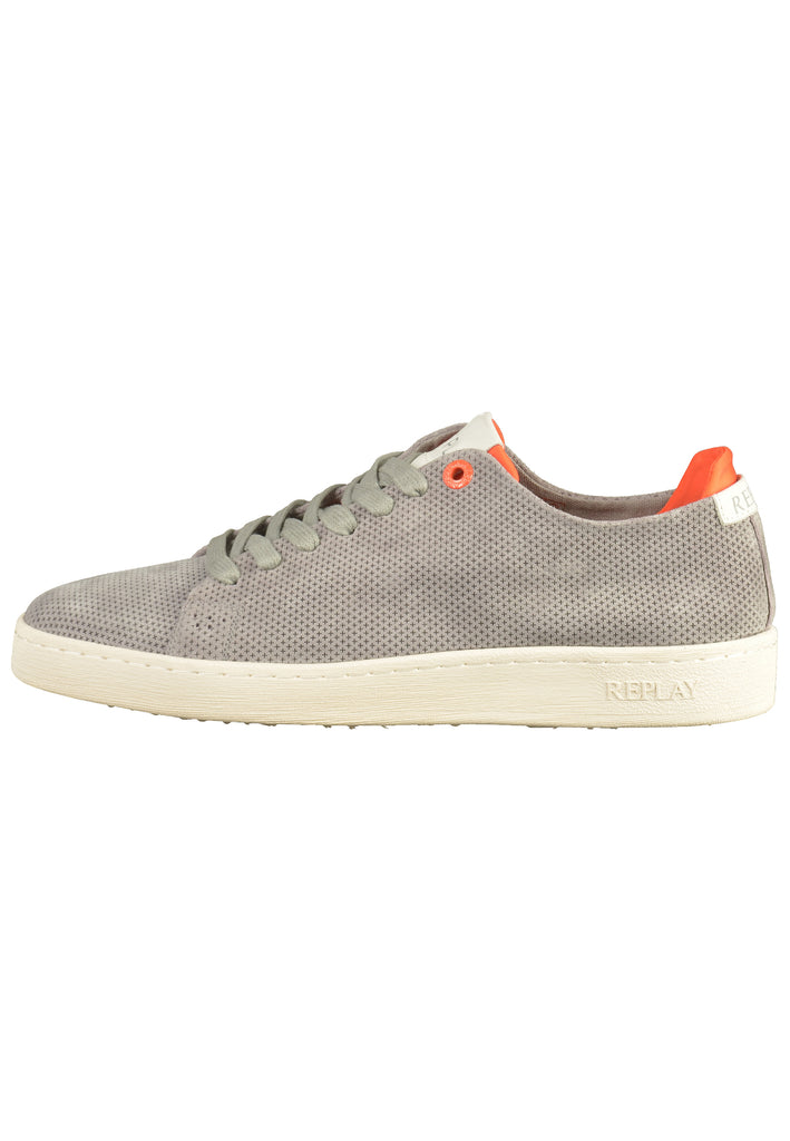 Replay Sneaker Nubukleder Grau - surf4shoes