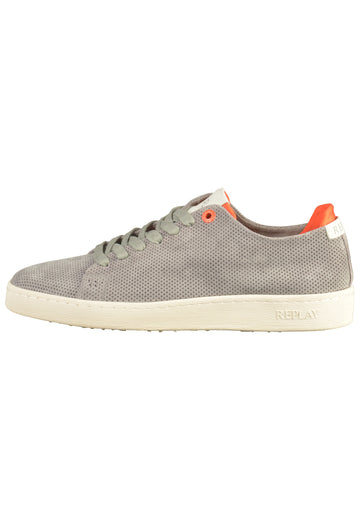 Replay Sneaker Nubukleder Grau - surf4shoes