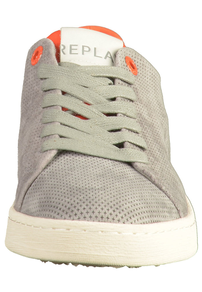 Replay Sneaker Nubukleder Grau - surf4shoes