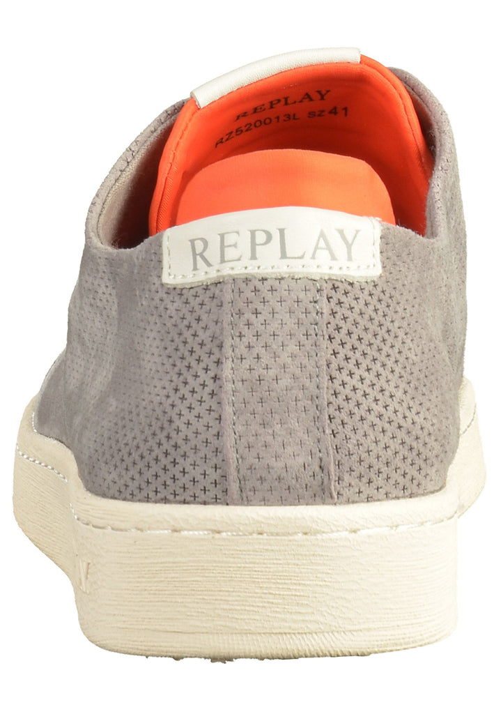 Replay Sneaker Nubukleder Grau - surf4shoes
