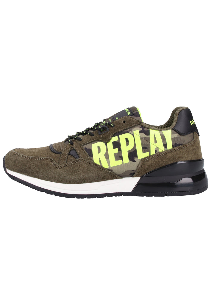 Replay Sneaker Veloursleder/Textil Grün - surf4shoes