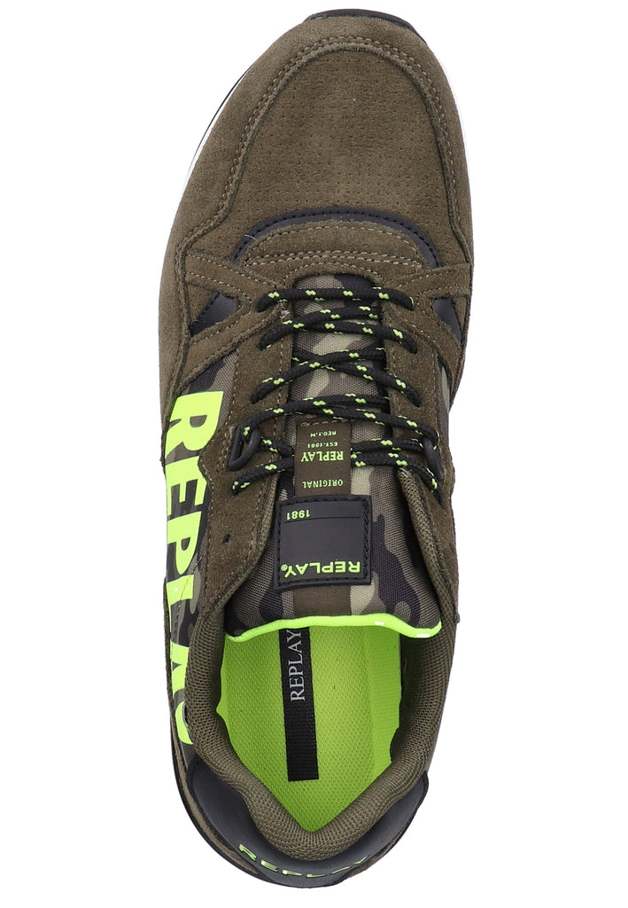 Replay Sneaker Veloursleder/Textil Grün - surf4shoes