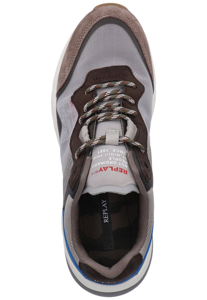 Replay Sneaker Leder/Mesh Grau - surf4shoes