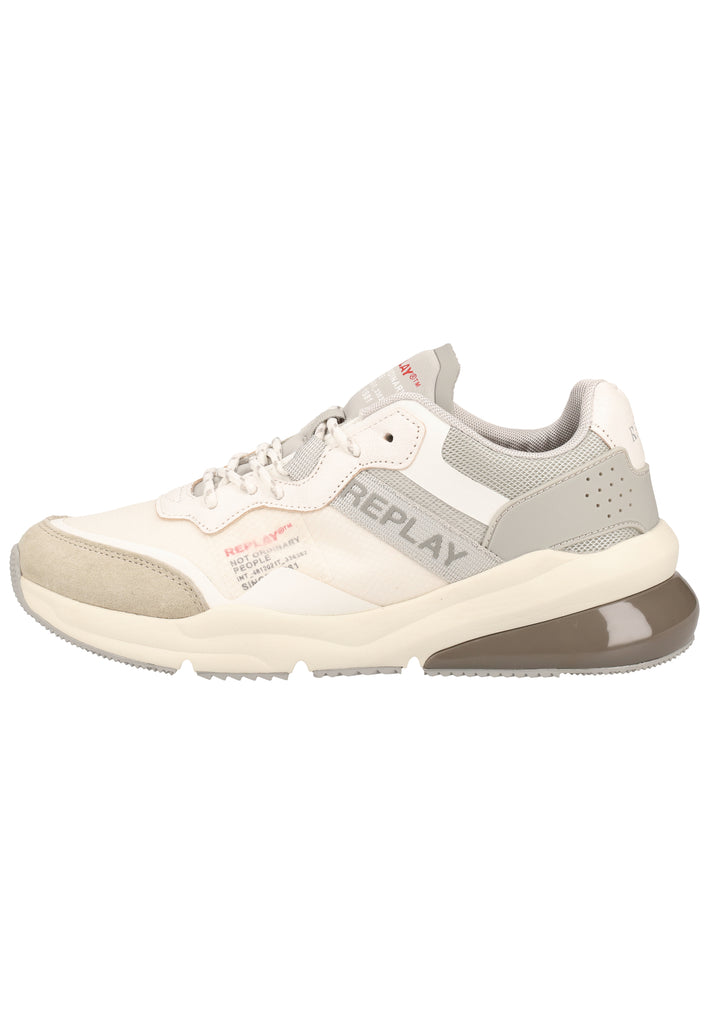 Replay Sneaker Leder/Mesh Beige - surf4shoes
