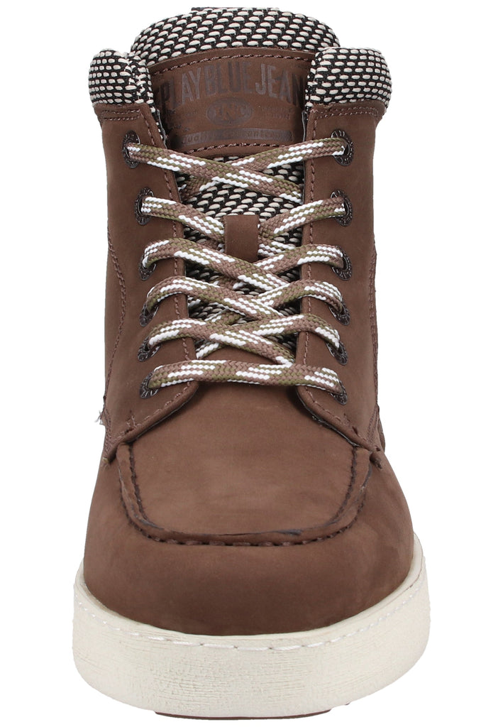 Replay Sneaker Leder/Textil Dunkelbraun - surf4shoes