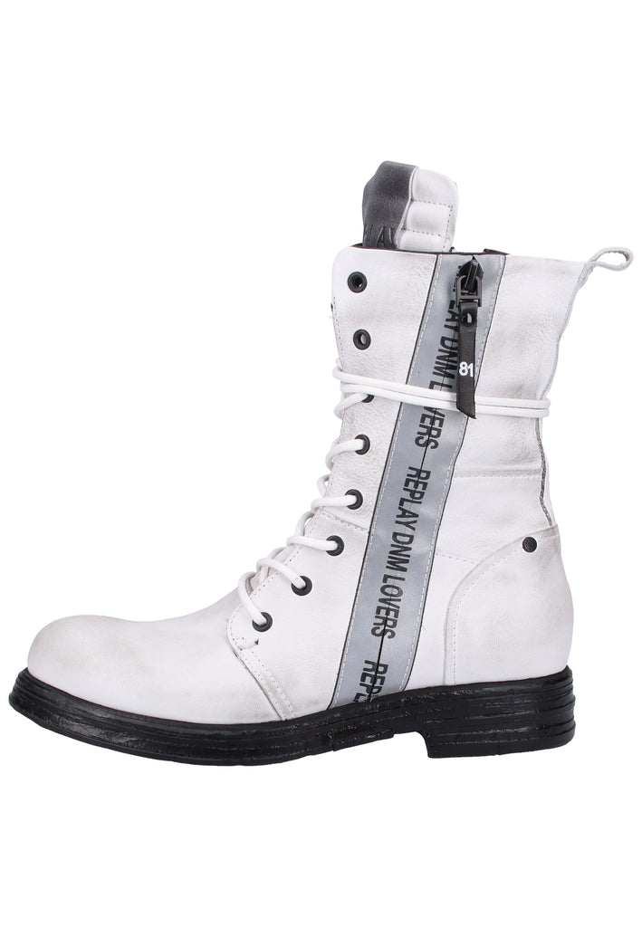 Replay Stiefelette Leder Weiß - surf4shoes