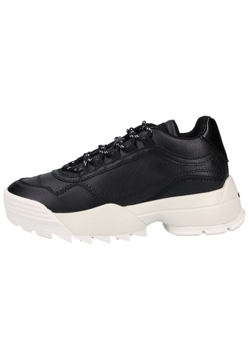 Replay Sneaker Lederimitat Schwarz - surf4shoes