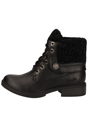 Blowfish Stiefelette Lederimitat Schwarz - surf4shoes