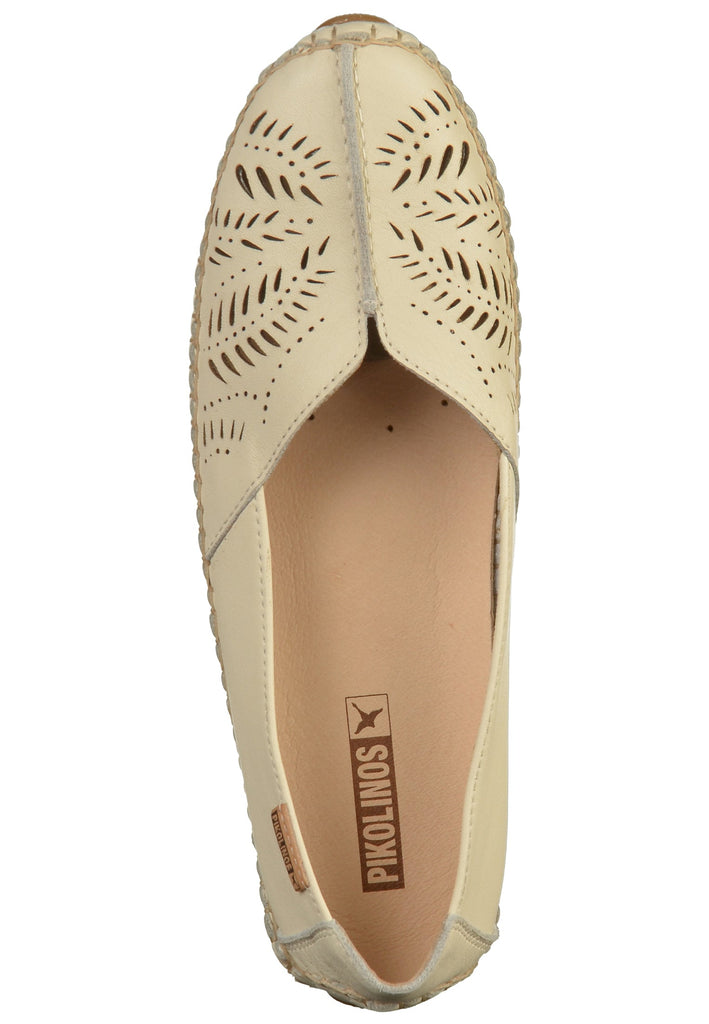 Pikolinos Slipper Leder Weiß - surf4shoes