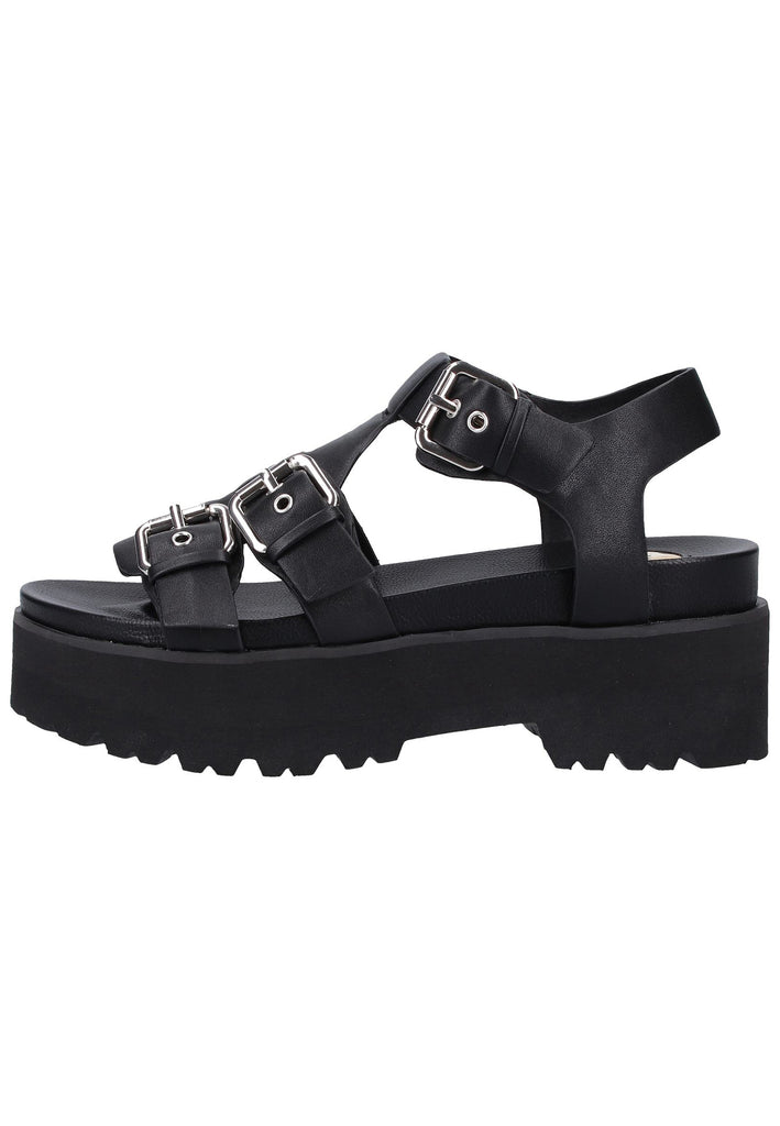 Buffalo Sandalen Leder Schwarz - surf4shoes