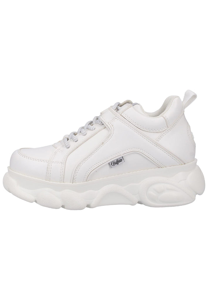 Buffalo Sneaker Lederimitat Weiß - surf4shoes