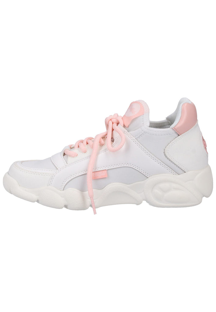 Buffalo Sneaker Lederimitat Weiß/Pink - surf4shoes