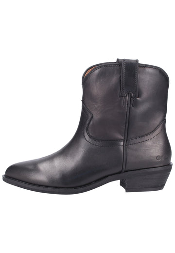 Buffalo Stiefelette Leder Schwarz - surf4shoes