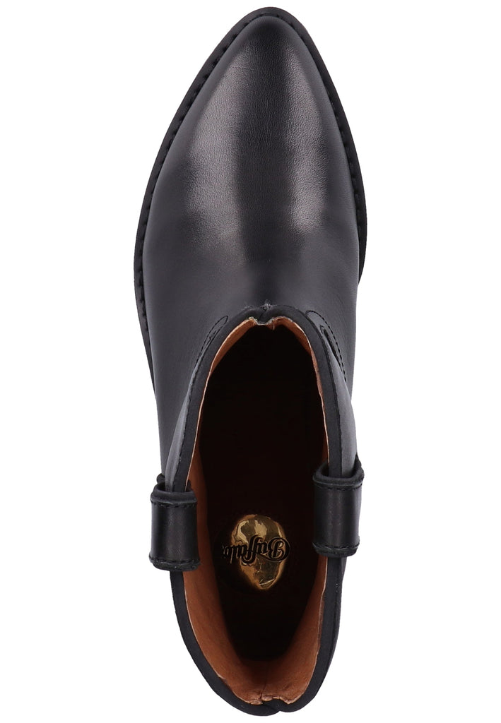 Buffalo Stiefelette Leder Schwarz - surf4shoes
