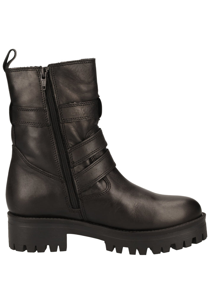 Buffalo Stiefelette Leder Schwarz Warmfutter - surf4shoes