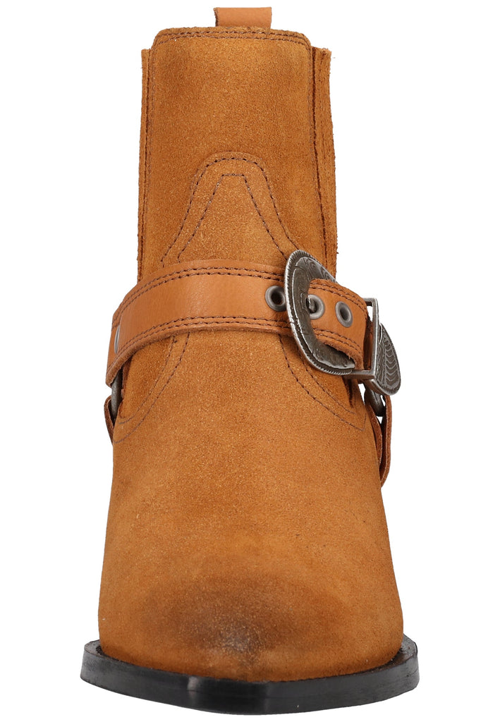 Buffalo Stiefelette Veloursleder Cognac - surf4shoes