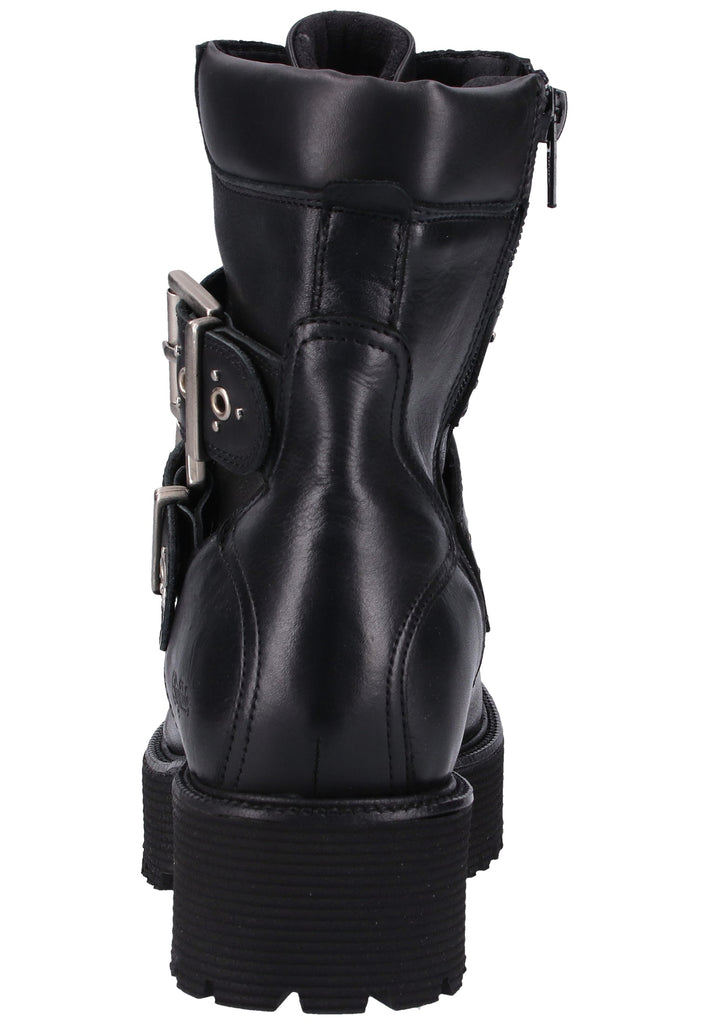 Buffalo Stiefelette Leder Schwarz - surf4shoes