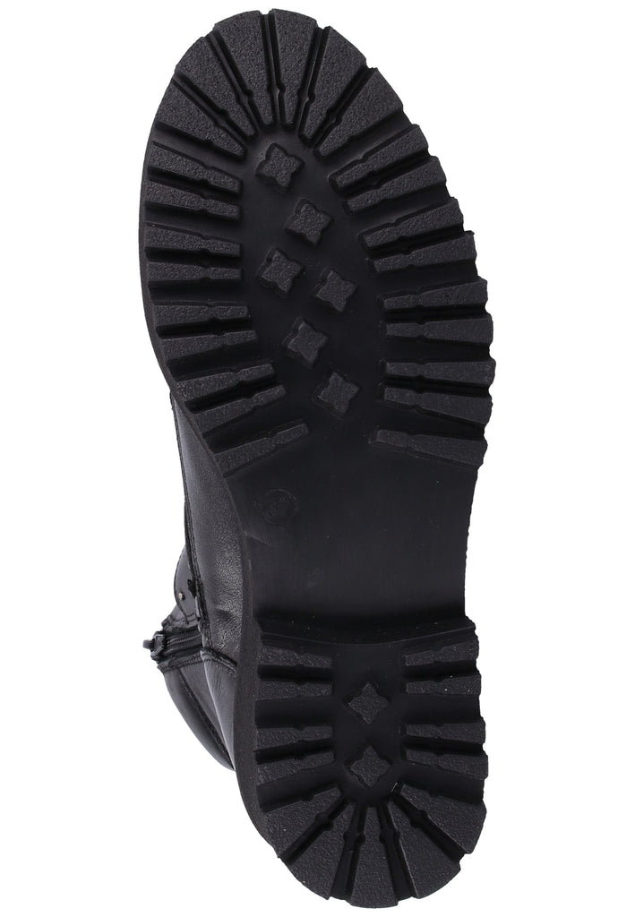 Buffalo Stiefelette Leder Schwarz - surf4shoes