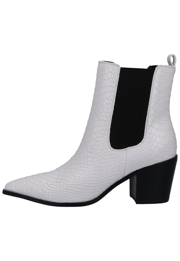 Buffalo Stiefelette Lederimitat Weiß - surf4shoes