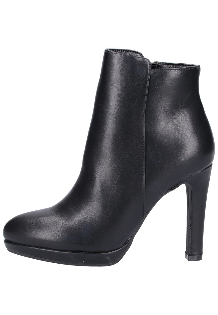 Buffalo Stiefelette Lederimitat Schwarz - surf4shoes