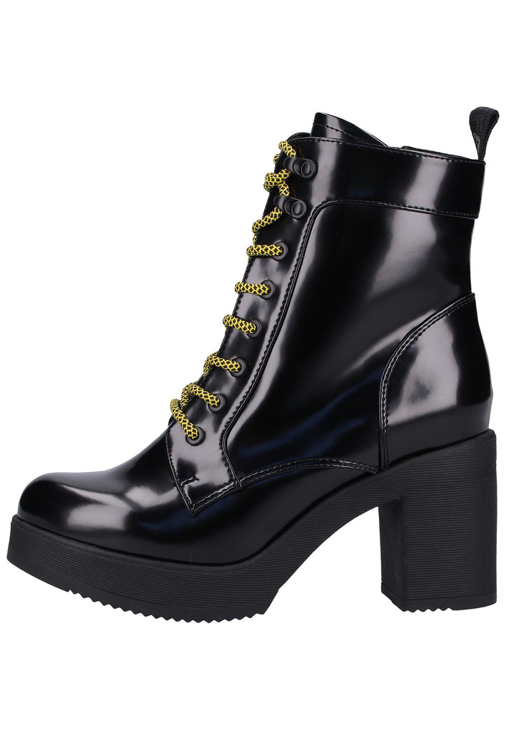 Buffalo Stiefelette Lederimitat Schwarz - surf4shoes