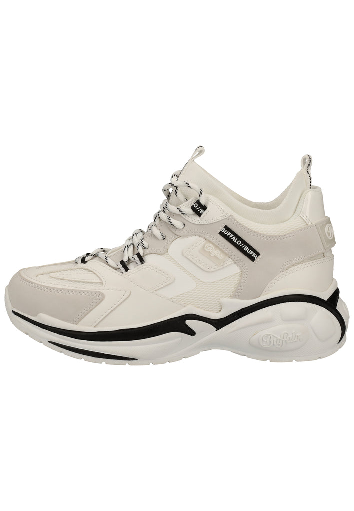 Buffalo Sneaker Lederimitat Weiß - surf4shoes
