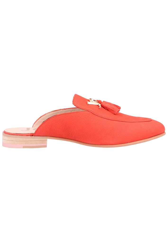 JOOP! Pantoletten Nubukleder Orange - surf4shoes