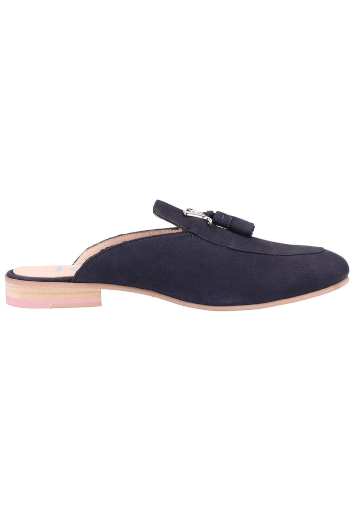 JOOP! Pantoletten Nubukleder Dunkelblau - surf4shoes