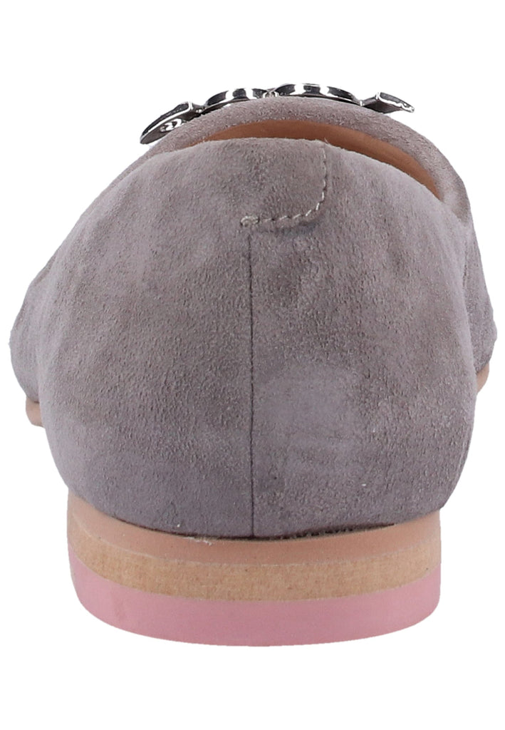 JOOP! Ballerinas Veloursleder Hellgrau - surf4shoes