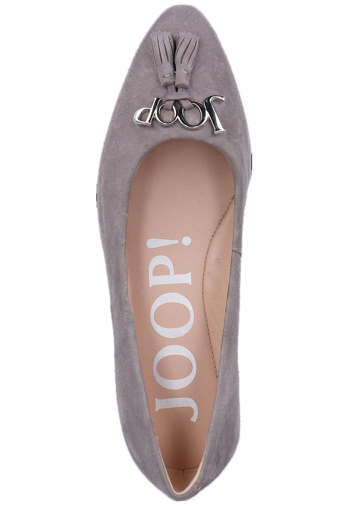 JOOP! Ballerinas Veloursleder Hellgrau - surf4shoes