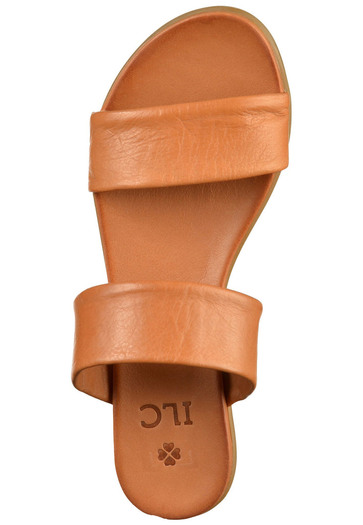 ILC Pantoletten Leder Cognac - surf4shoes