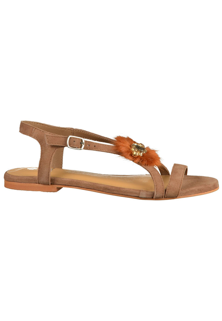 ILC Sandalen Veloursleder Taupe - surf4shoes