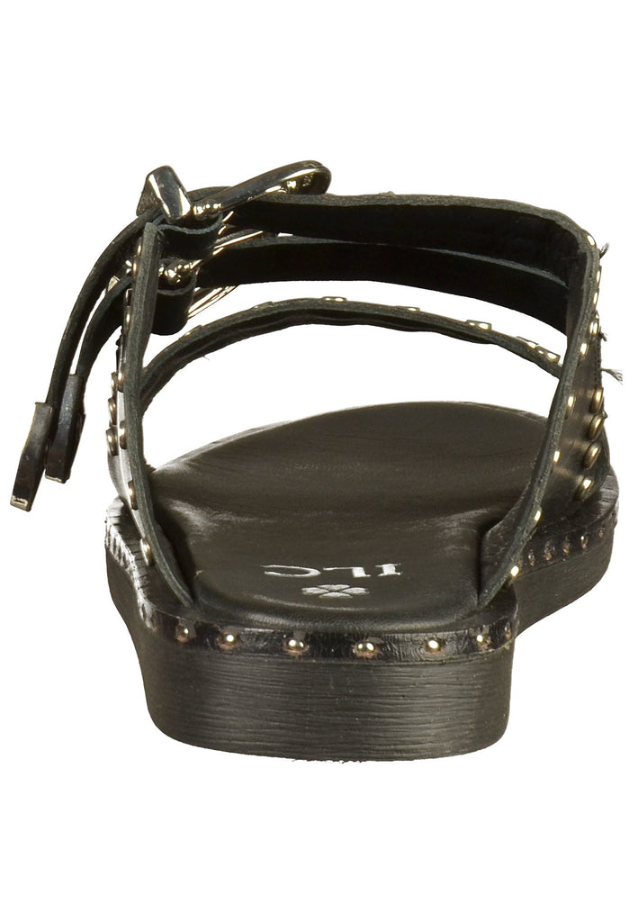 ILC Pantoletten Leder Schwarz - surf4shoes