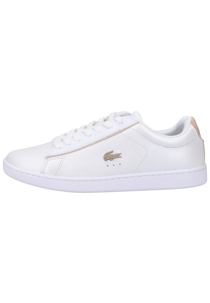 Lacoste Sneaker Leder Weiß/Gold - surf4shoes