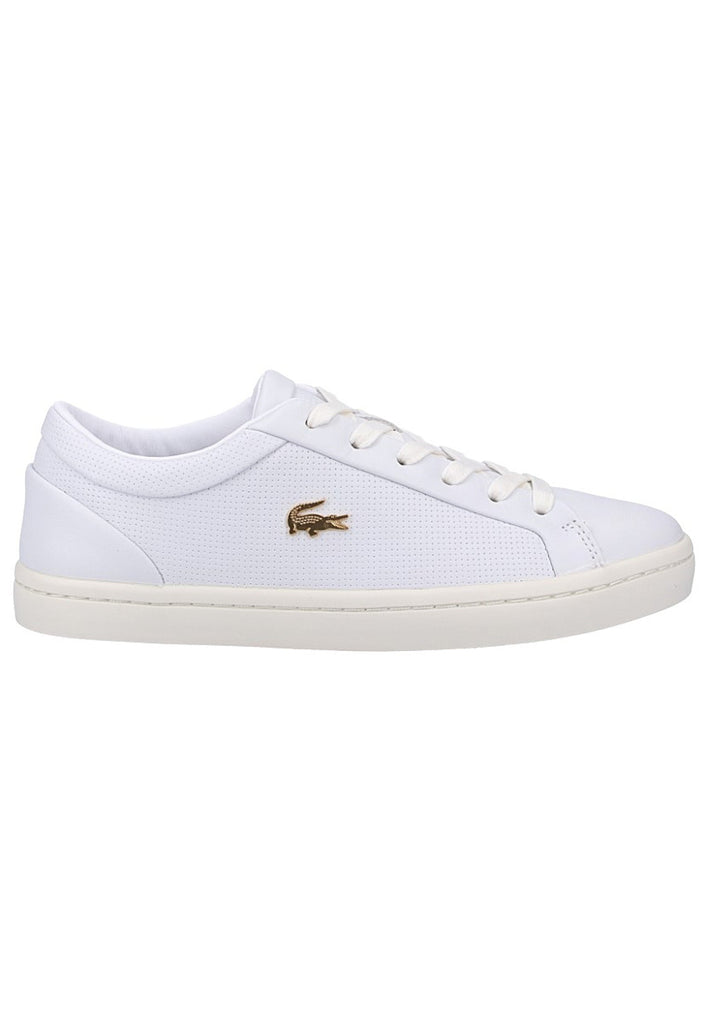 Lacoste Sneaker Nappaleder Weiß - surf4shoes