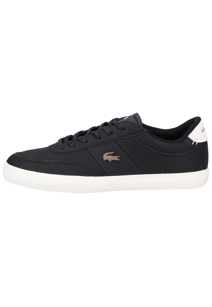 Lacoste Sneaker Leder/Textil Schwarz/Weiß - surf4shoes