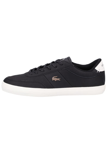Lacoste Sneaker Leder/Textil Schwarz/Weiß - surf4shoes