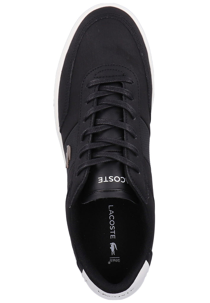 Lacoste Sneaker Leder/Textil Schwarz/Weiß - surf4shoes