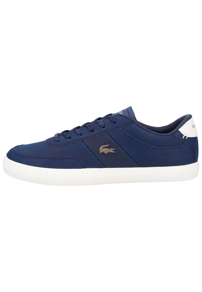 Lacoste Sneaker Leder/Textil Blau/Weiß - surf4shoes