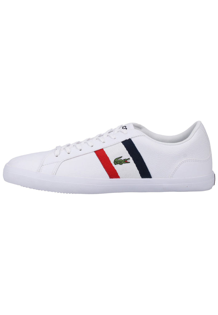 Lacoste Sneaker Leder/Textil Weiß/Rot - surf4shoes