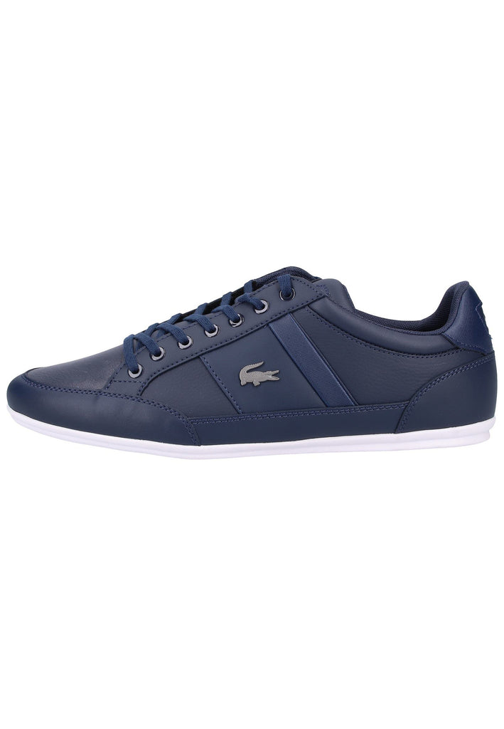Lacoste Sneaker Lederimitat Blau/Weiß - surf4shoes
