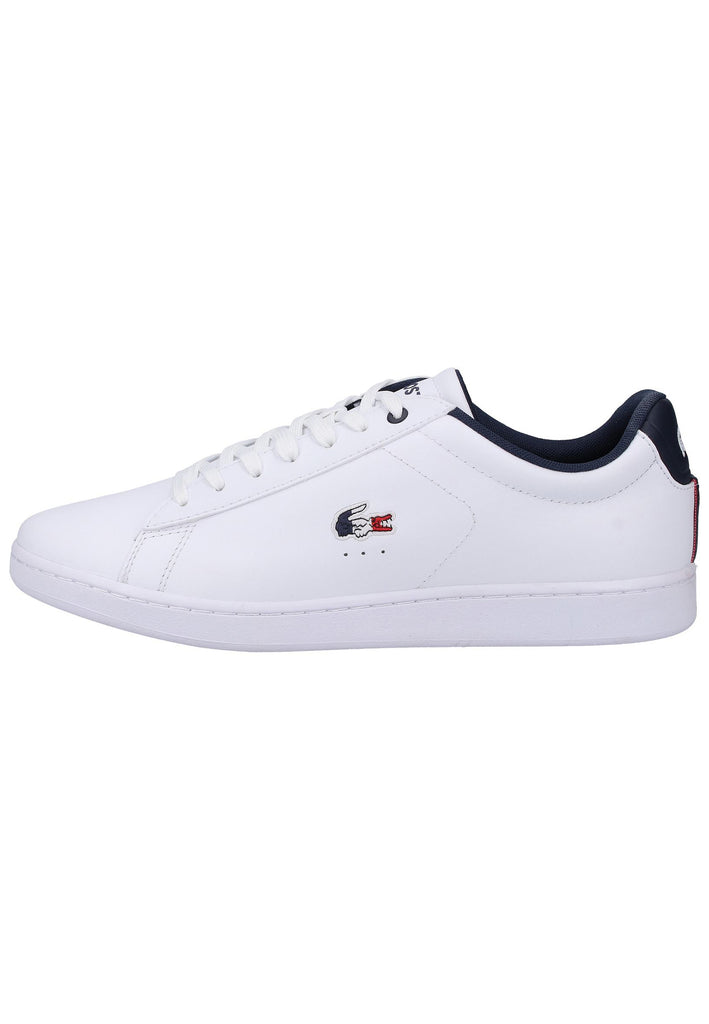 Lacoste Sneaker Leder Weiß/Blau - surf4shoes